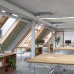 Construcción de edificios ecológicos para espacios de trabajo y coworking sostenibles